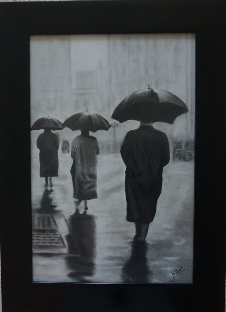 Tres paraguas